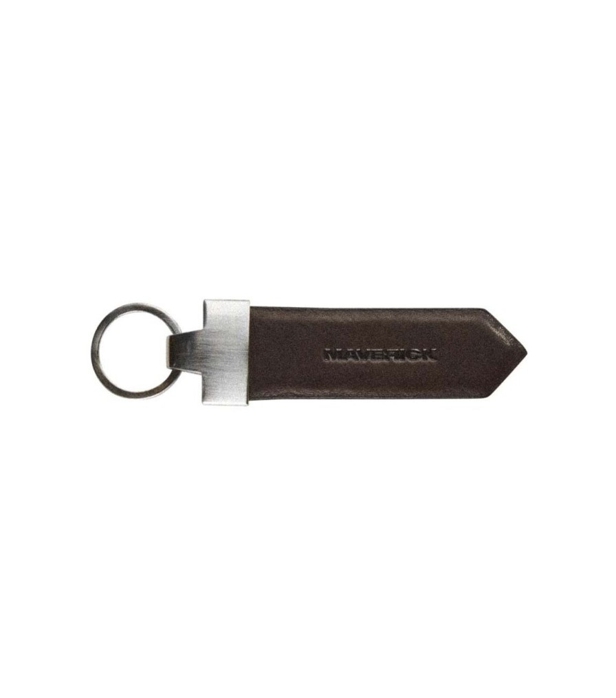 Maverick | Maverick Brown Lederen Sleutelhanger