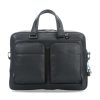 Piquadro | Black Square Portfolio Computer Briefcase With Ipa