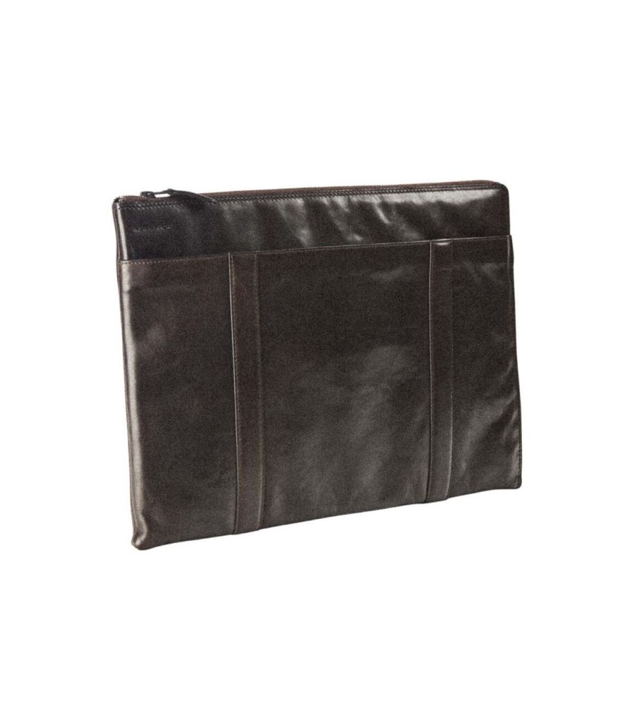 Maverick | Maverick Brown Lederen Laptopsleeve 15,6"